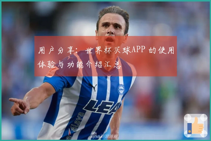 用户分享：世界杯买球APP 的使用体验与功能介绍汇总