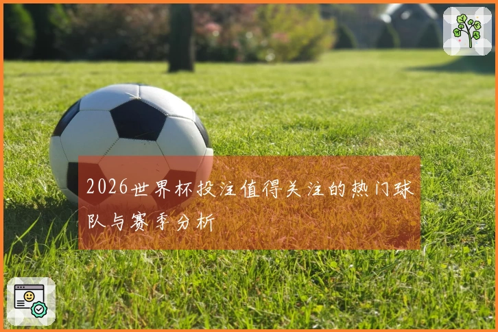 2026世界杯投注值得关注的热门球队与赛季分析